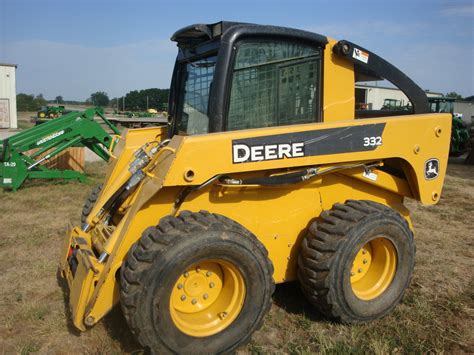 deere 332 skid steer with mulcher attachment|john deere 332d for sale.